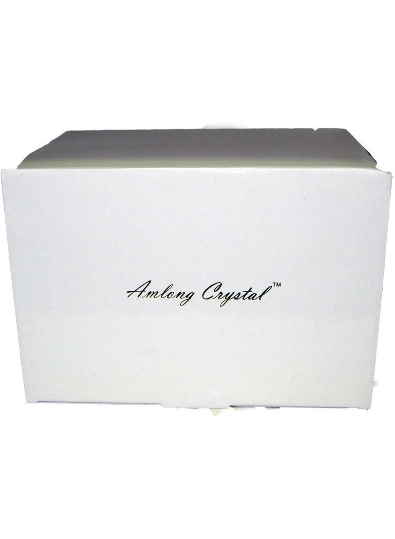 Amlong Crystal Clear Clear Crystal Ball Sphere 110mm (4.2 inch) Diameter with Golden Dragon Stand in Gift Package - Image 2