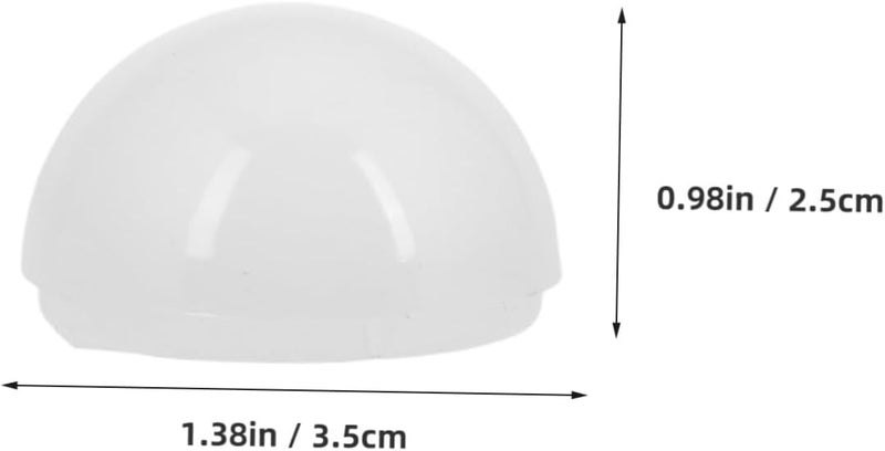 UKCOCO 20pcs Half Sphere Lamp Covers for LED Bulbs Replacement Vanity Mirror Light Accessories with Even Light Spread Balanced Output for Household Lighting Fixtures - Image 2