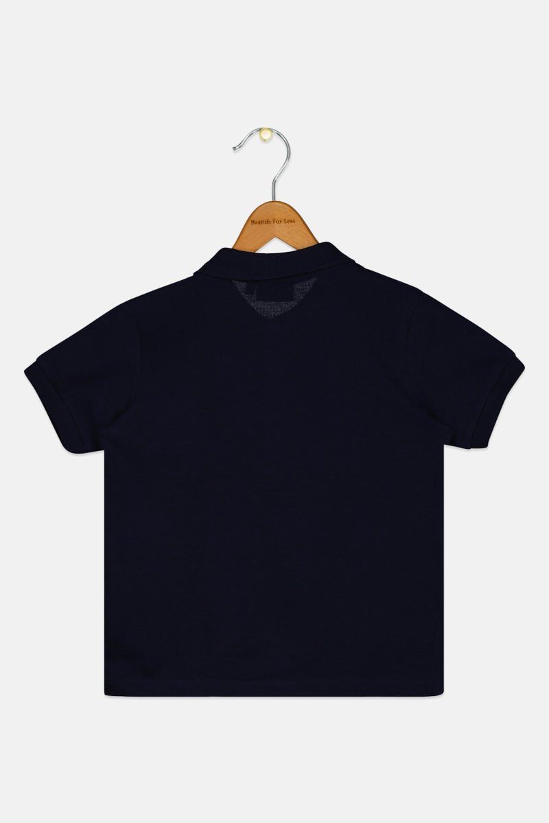 PERRY ELLIS تي شيرت بولو للأطفال من أمريكا بواسطة بيري إليس، لون كحلي - Image 2