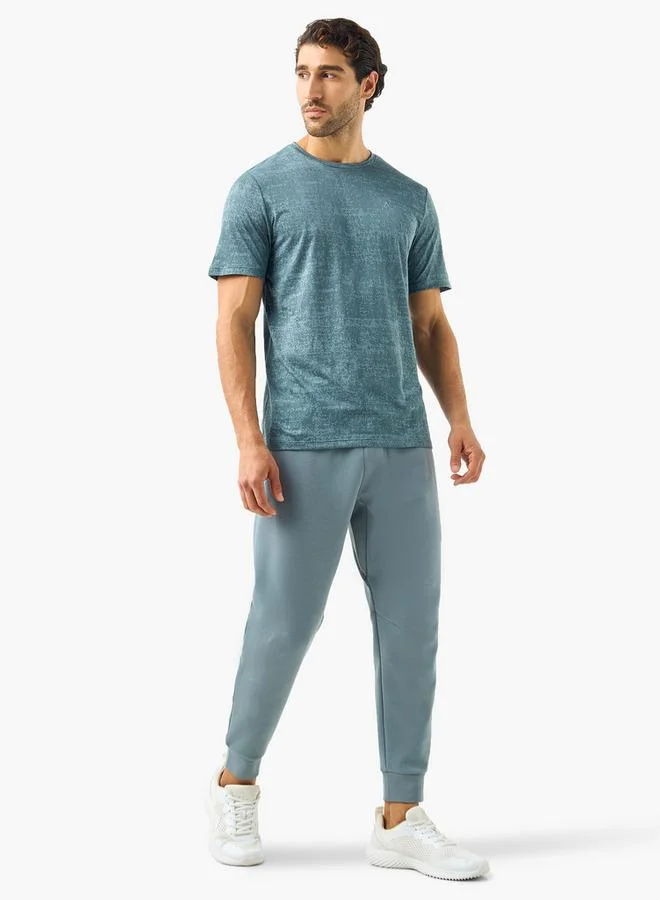 ADOT by Splash Panelled Joggers with Drawstring Closure and Pockets