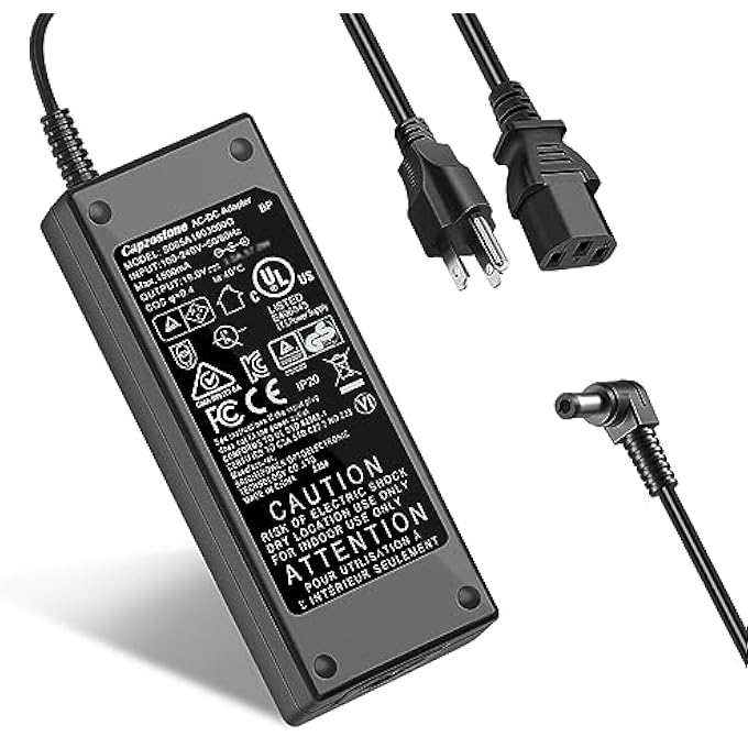 rayihni 19V 65W POWER SUPPLY REPLACEMENT FOR INTEL NUC 7 6 5 NUC7I5BNK NUC7I5BNH NUC7I7BNH NUC7I3BNK NUC7I3BNH NUC6I5SYK NUC6I5SYH NUC5I5RYH NUC5I5RYK NUC5I7RYH NUC5I3RYH MINI PC AC ADAPTER CHARGER - Image 1
