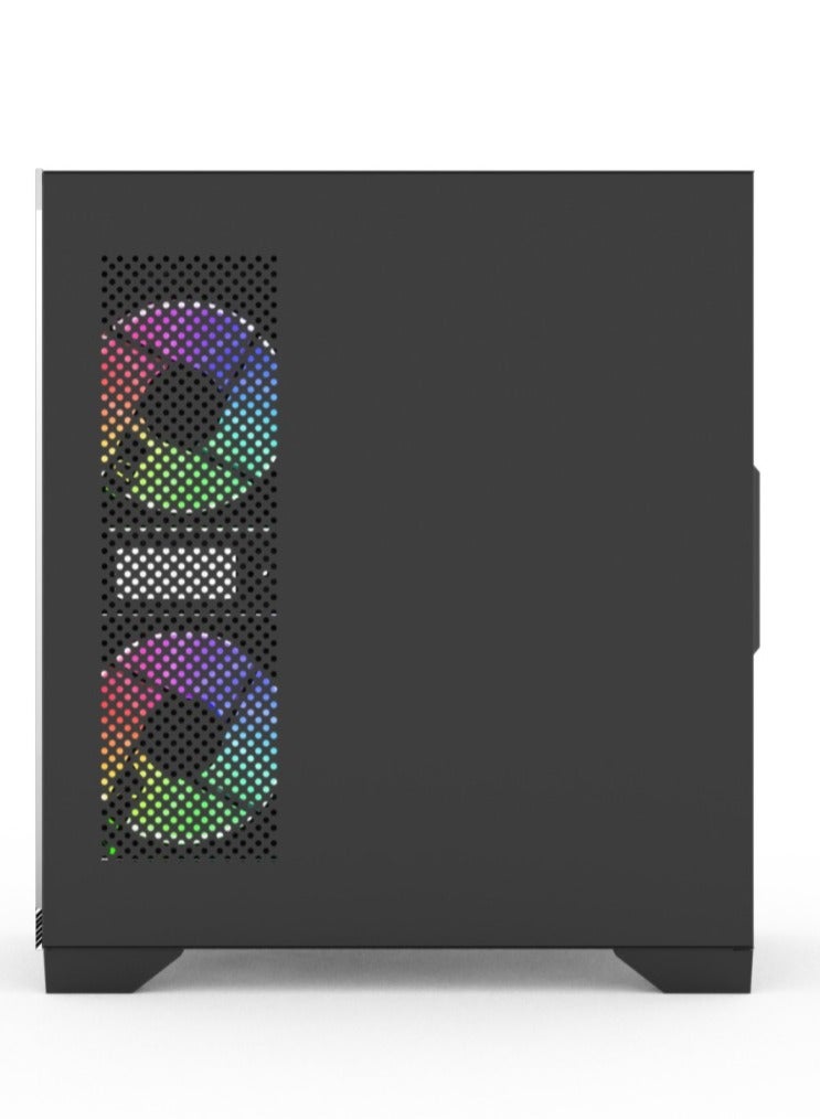 هووك كيس ألعاب هوك  بولت من هوك يأتي مع 4 مراوح ARGB PWM  و جهاز للتحكم (أسود) - Image 5