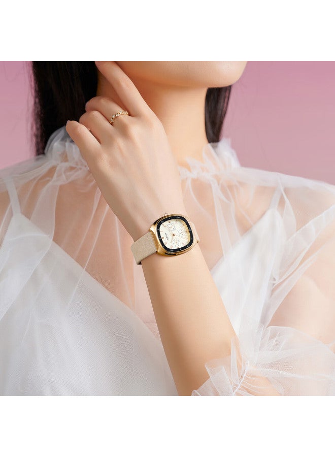 Julius Women's Watch Gift Box, Multifunctional Six-hand Elegant Waterproof Quartz Ladies Student Watch, Khaki Color Mgsl-1443a - Image 2