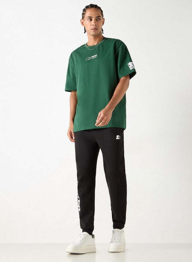 STARTER Typographic Print T-shirt with Short Sleeves and Crew Neck - Image 2