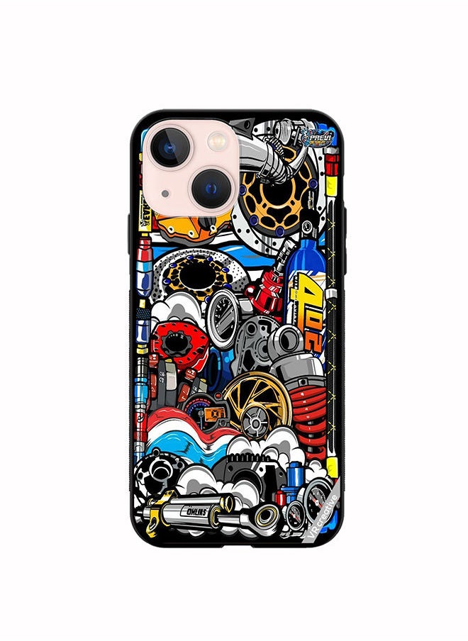 VR CREATIVE - Protective Case Cover For Apple iPhone 14 Jdm Digital Republic Design Multicolour - Image 1