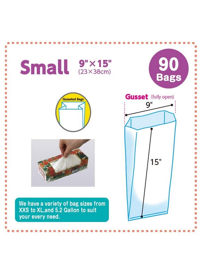 بوس أكياس قمامة صغيرة للمنزل والطعام [مقاس صغير، لون أبيض] (عبوة من قطعة واحدة) - Image 1