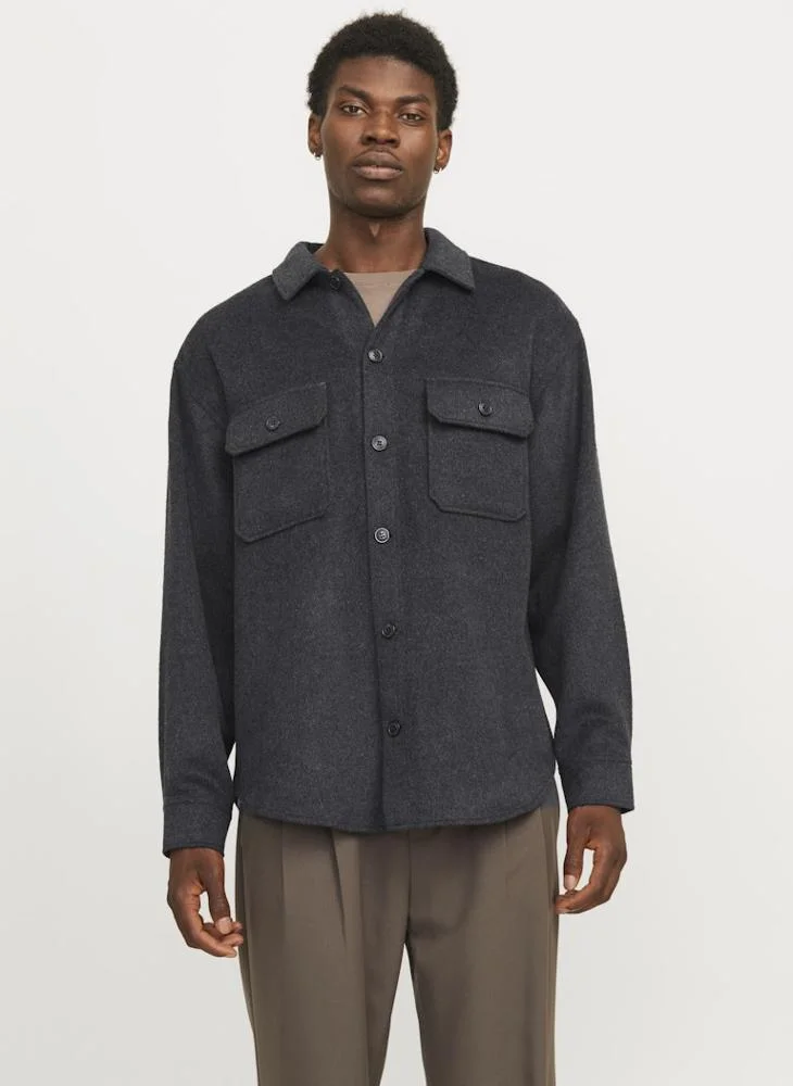 JACK & JONES  Essential Regular Fit Overshirt for Men | Best Price UAE