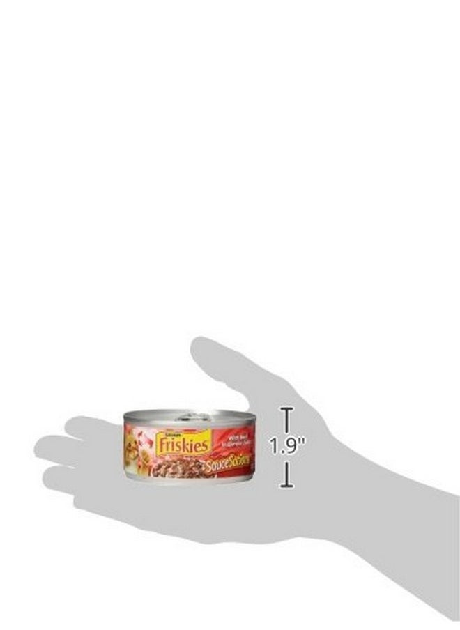 فريسكس طعام القطط الرطب Purina Friskies Extra Gravy Chunky With Beef in Savory Gravy - (عبوة من 24 علبة) 5.5 أونصة  - Image 3