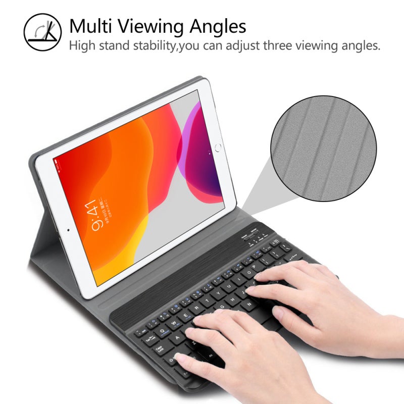 Bluetooth Keyboard: 10m BT 3.0 Range, Slim Portable Design - Magnetic Adsorption Wireless Keyboard with Scissor Switch, Protective Case for Office & On-the-Go Use - Image 2