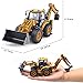 Dollox Diecast Excavator Backhoe Front Loader Truck 150 Metal Engineering Vehicle Construction Tractor Model Collection Bulldozer Back Hoe Truck Decoration Toy Gift for Kids - Image 4