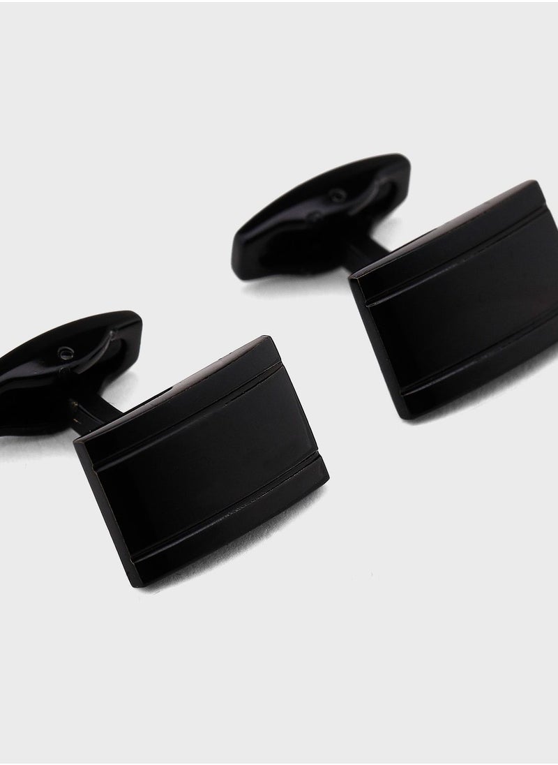 Robert Wood - Rectangular Cufflink In A Gift Box - Image 1