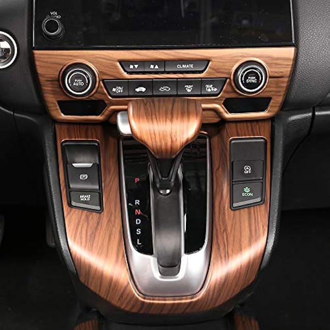 rayihni AntBooBoo for Honda CRV CRV 2017 2018 2019 2020 2021 2022 Gear Shift Knob Cover Peach Wood Grain Interior Decoration Gear Shift Knob Cover - Image 4