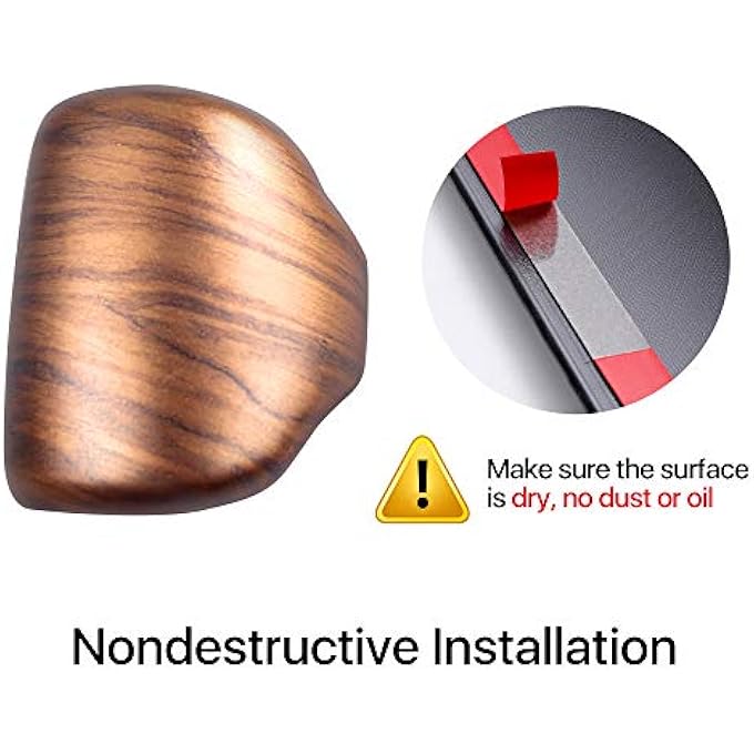rayihni AntBooBoo for Honda CRV CRV 2017 2018 2019 2020 2021 2022 Gear Shift Knob Cover Peach Wood Grain Interior Decoration Gear Shift Knob Cover - Image 5