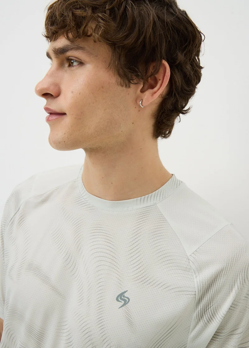 Matalan Souluxe Cream Swirl Sports T-Shirt