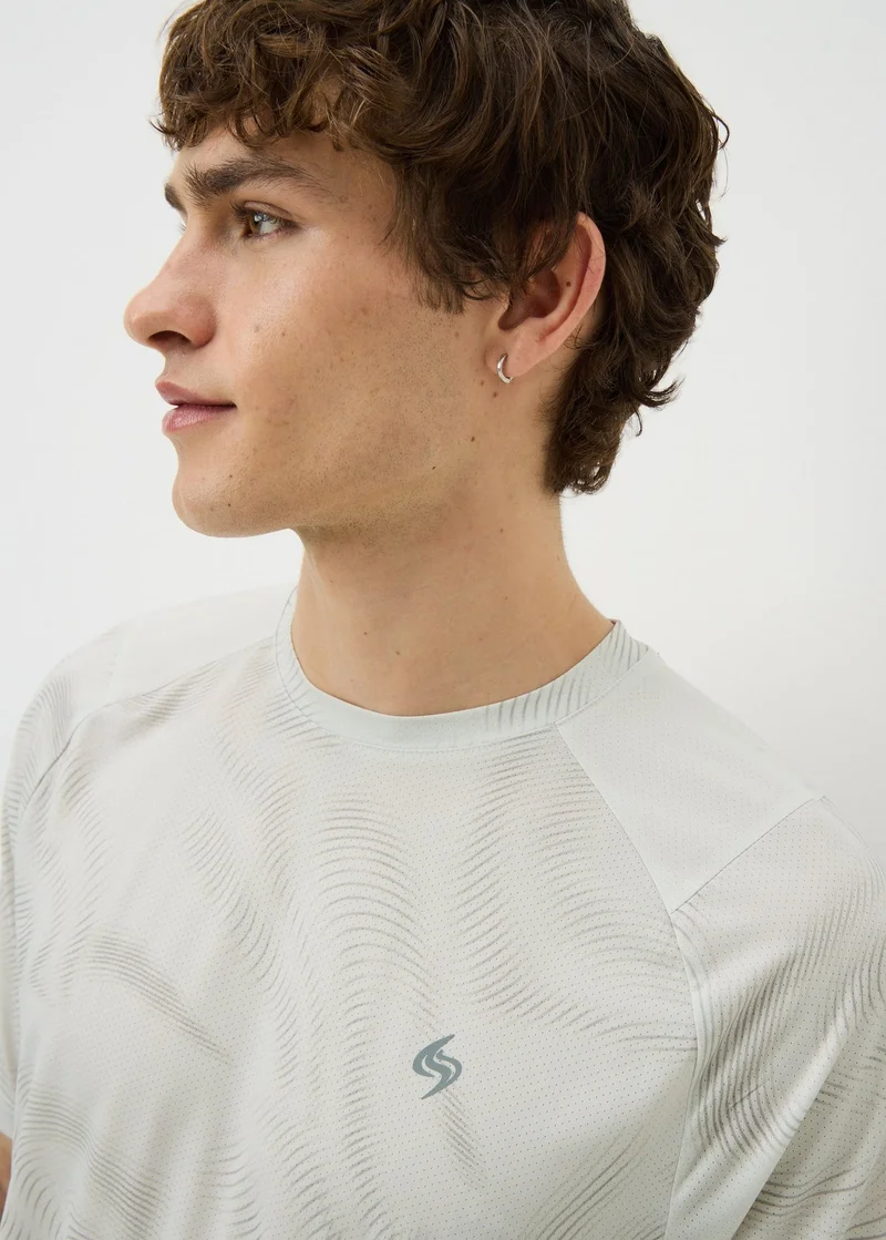 ماتلان Souluxe Cream Swirl Sports T-Shirt