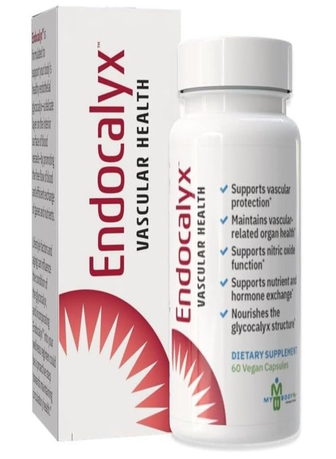 MYBODYRX مكمل ماي بودي ريكس إندو كاليكس - دعم الغشاء السكري البطاني 60 كبسولة - صحة الأوعية الدموية والدورة الدموية الدقيقة - مدروس سريريًا - حاصل على براءة اختراع - يدعم وظائف أكسيد النيتريك - Image 1