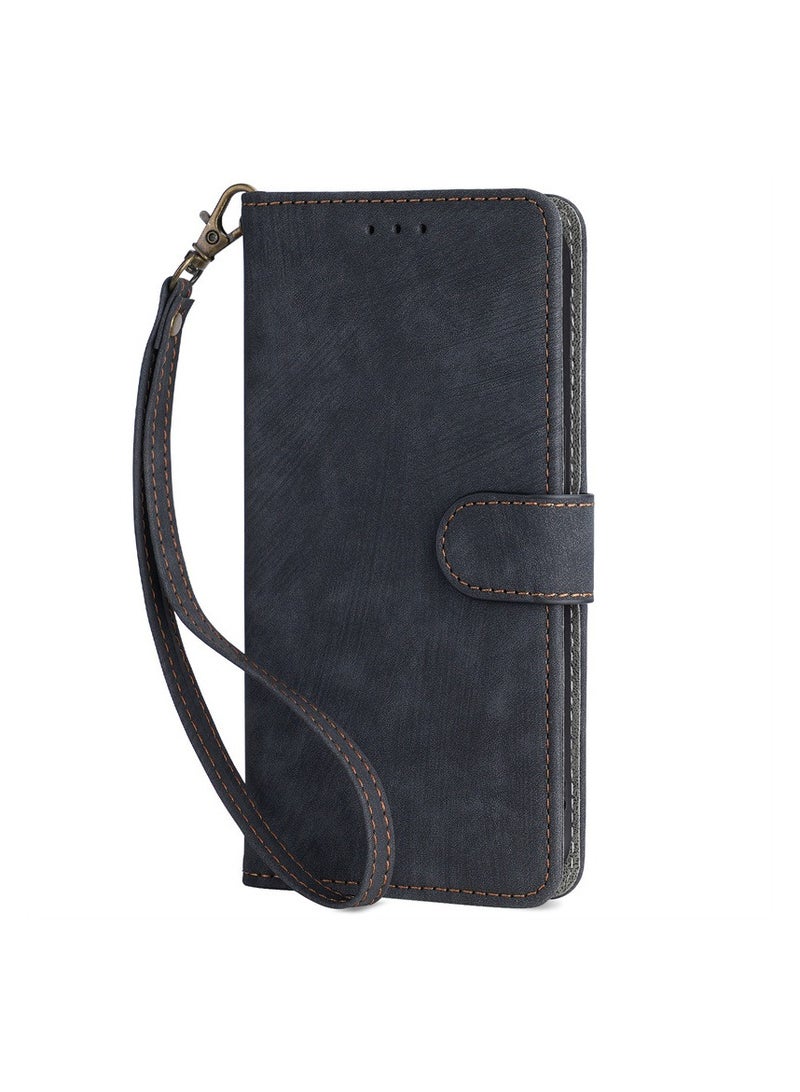 Compatible with itel Super 26 Ultra/Itel S26 Ultra Protective Case with Lanyard Holder and Card Slot Full-Cover Leather Case for Drop Protection