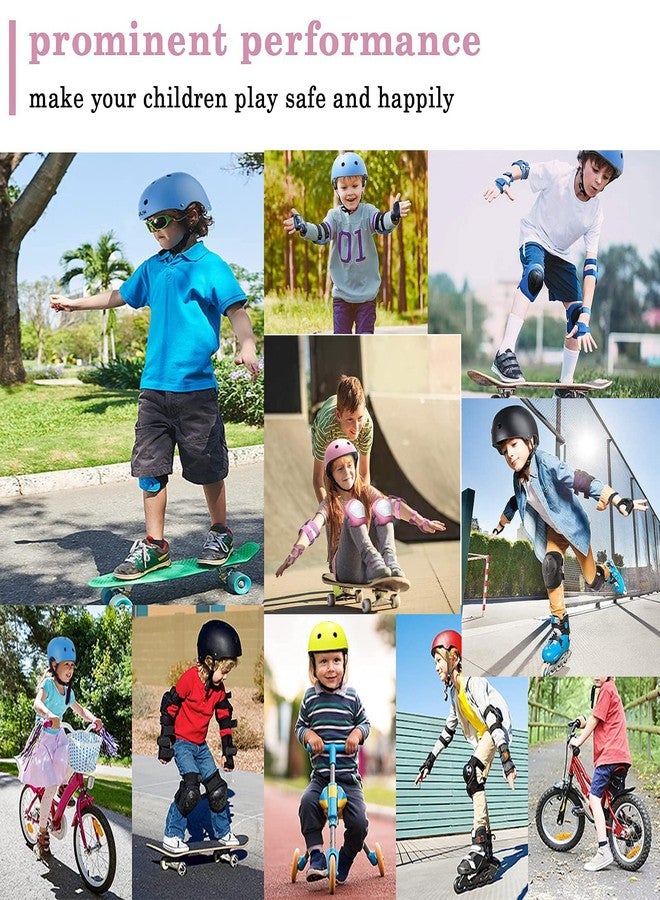 TCCVANAS Kids Bike Helmet Set, CPSC Certified with Knee Pads Elbow Pads Wrist Guards,Adjustable Helmet for Ages 5-8-12-15 Toddler Kids&Youth,Bicycle Skateboarding Helmet Scooter Roller Skate(Purple) - Image 5