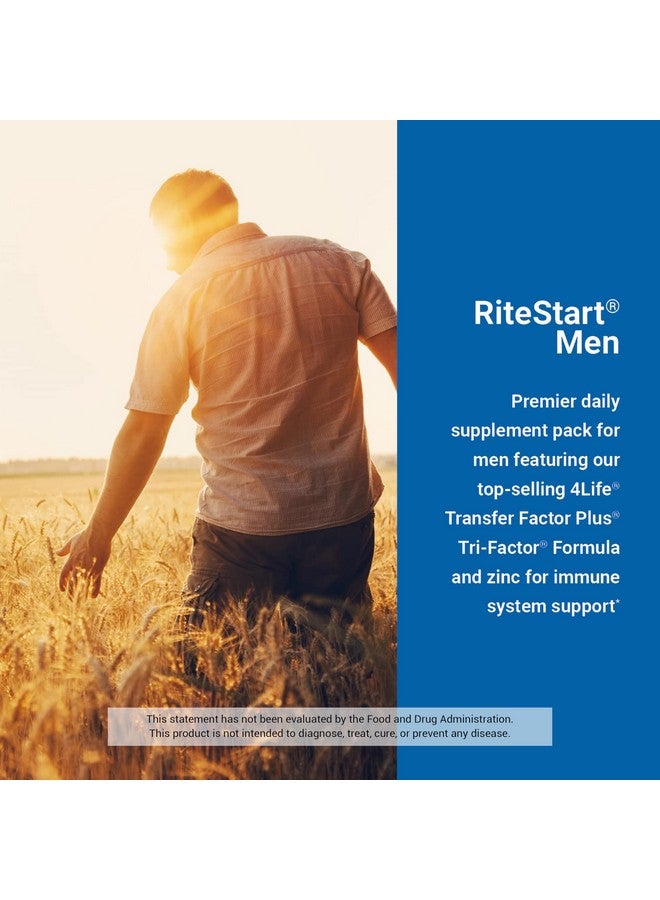 4Life RiteStart Men - Daily Nutritional Pack Supports Immune System Health - Daily Supplement Formula with Vitamin C, D and Zinc - 30 Packets - Image 4