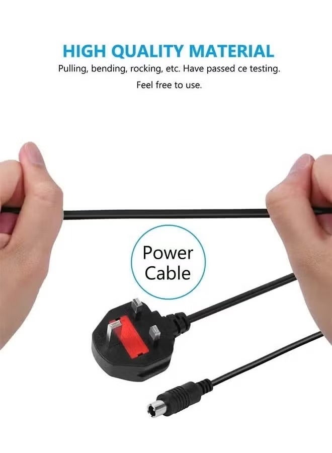 شاحن سكوتر كهربائي - استبدال عالمي لعب سكوتر Xiaomi M365 ، ES1 ، ES2 ، ES4 وأكثر من ذلك - رقاقة IC الذكية ، حماية التحميل الزائد / التسخين الزائد ، مؤشر LED - أسود - Image 3