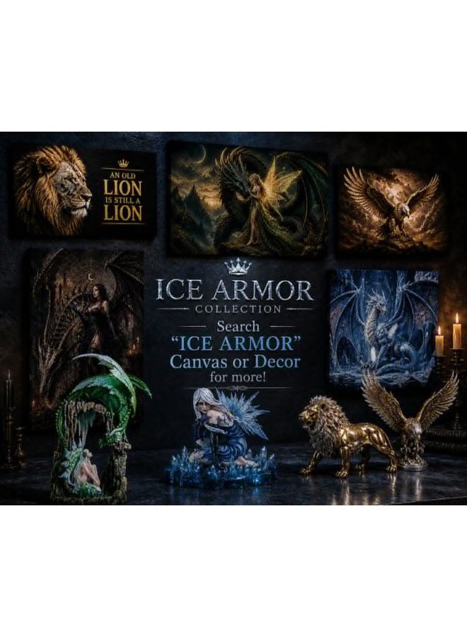 ICE ARMOR 19" H Green Forest Fairy with Lady Figurine Statue Decoration Office Desk/Home/Living Room/Table Decor, Perfect House Warming Gifts for New Home - Image 2