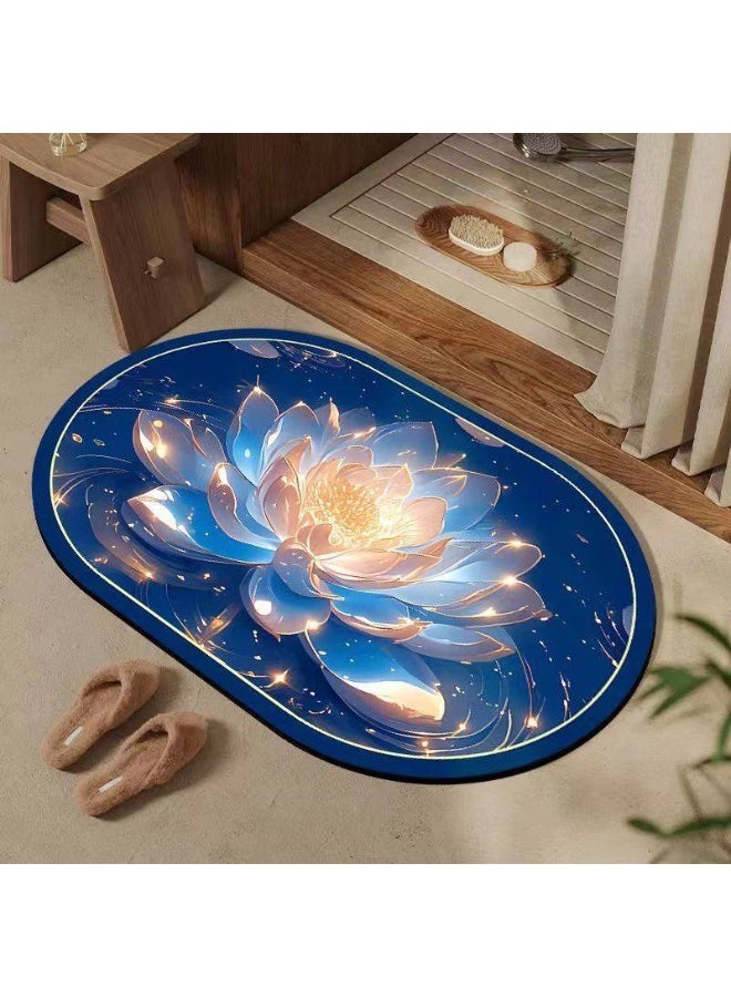 A soft, oval-shaped, slip-resistant bath mat for greater comfort and safety. - Image 3