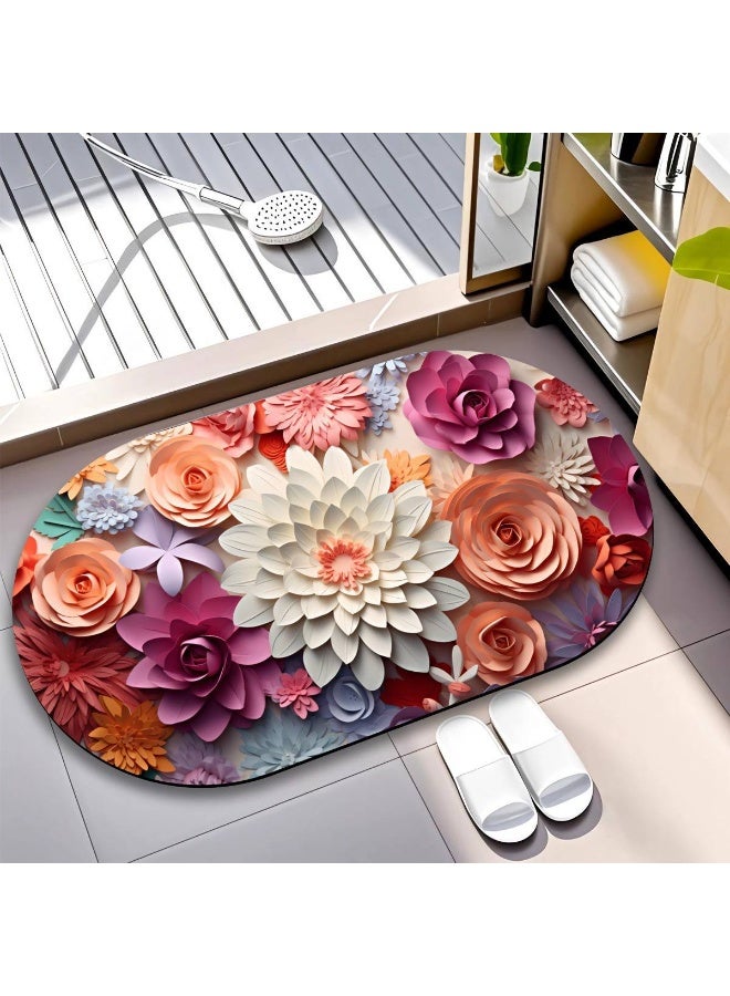 A soft, oval-shaped, slip-resistant bath mat for greater comfort and safety. - Image 5