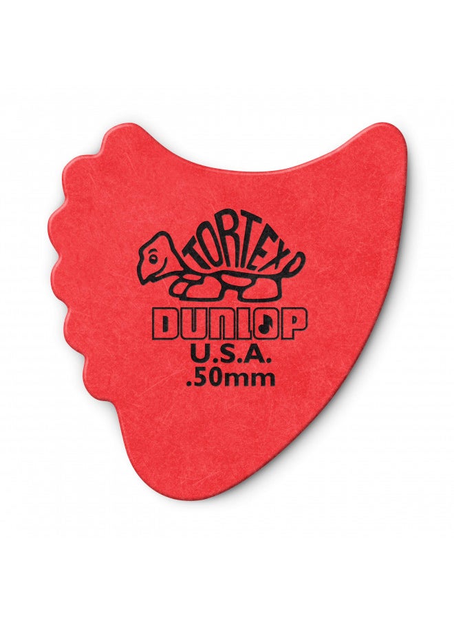 JIM DUNLOP JIM DUNLOP 414R50 Fins, Red, .50mm, 72/Bag 