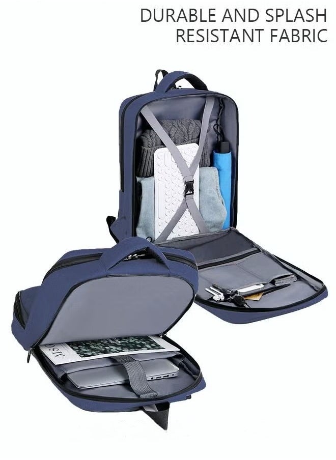 MIXDE - Multifunction Breathable Backpack with USB Port Casual Minimalist Waterproof Nylon Light School Bag for Men 15.6" Laptop - Image 1