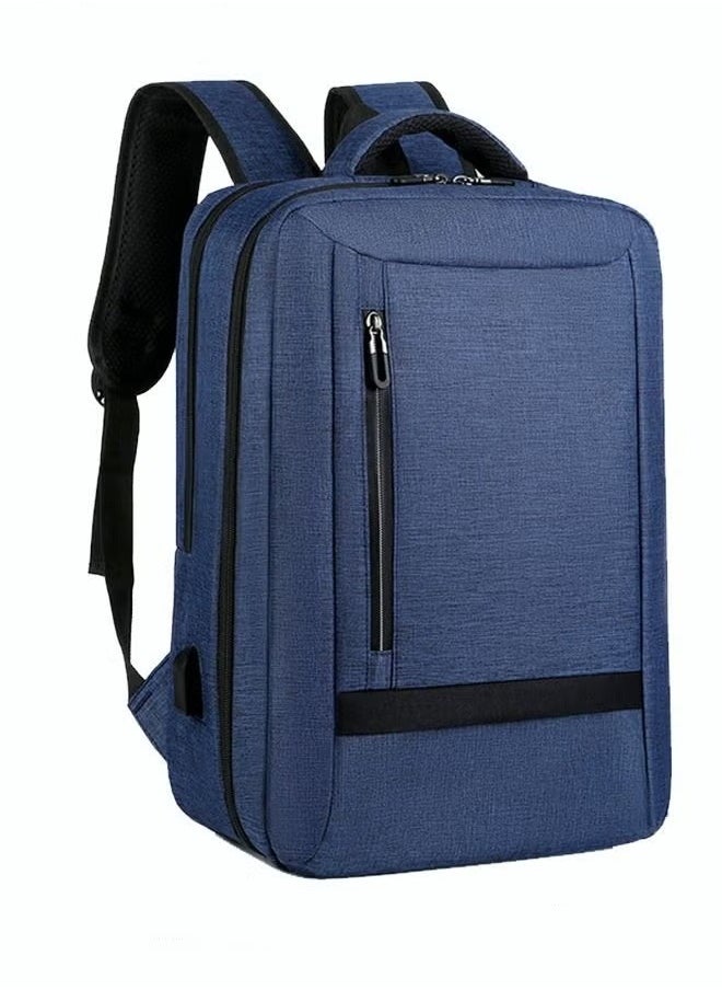 MIXDE - Multifunction Breathable Backpack with USB Port Casual Minimalist Waterproof Nylon Light School Bag for Men 15.6" Laptop - Image 1