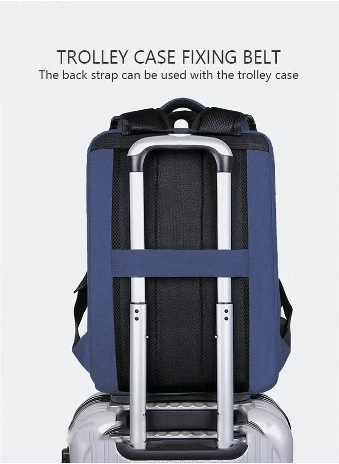 MIXDE - Multifunction Breathable Backpack with USB Port Casual Minimalist Waterproof Nylon Light School Bag for Men 15.6" Laptop - Image 1