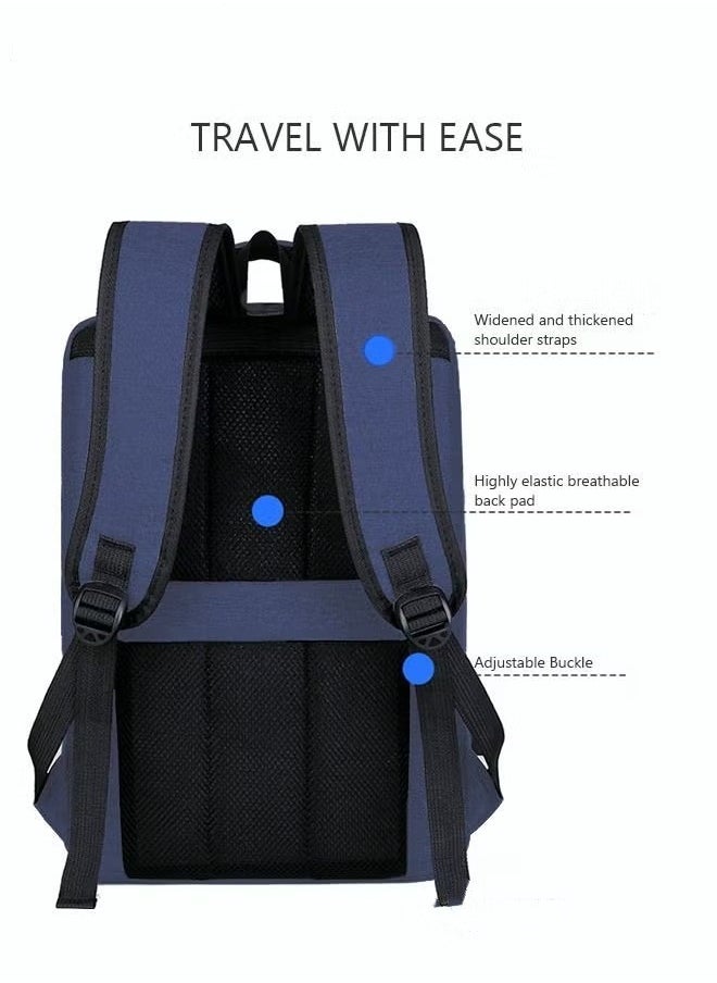 MIXDE - Multifunction Breathable Backpack with USB Port Casual Minimalist Waterproof Nylon Light School Bag for Men 15.6" Laptop - Image 1