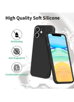 UCHUANG INFOSUN Compatible with apple iPhone 11 Full Coverage for Protective Case, Ultra Slim Soft Silicone Gel TPU Cover, Matte Surface Ultra-Thin Case, for iPhone 11 (Black)  - Image 5