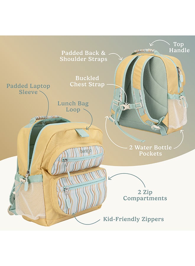 Bentgo حقيبة ظهر للأطفال - متموجة - Image 2