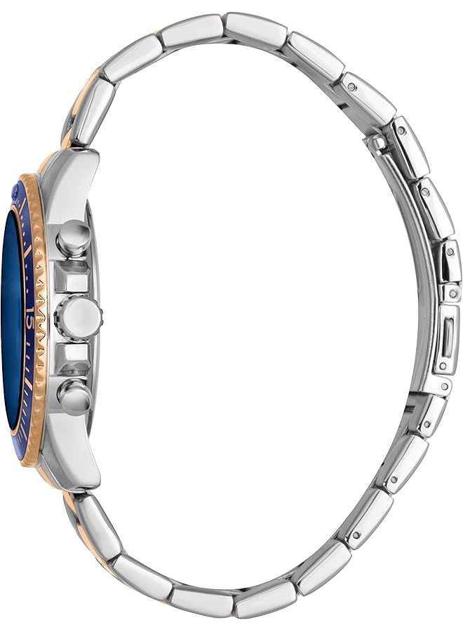 ESPRIT Hudson Male Wristwatch Quartz Casual Stainless Steel Band And Case Gray Analog Blue Dial Es1G373M0095 - Image 2