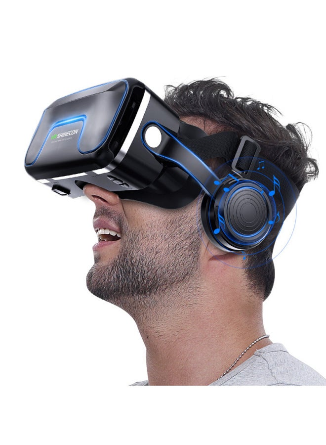 Upgraded Version VR Glasses Virtual Reality 3D Eyes Headset Shinecon G04EA Enhanced Model For Children Adults Fashion Business-Color:12 Generation Upgrade VR B01 Handle