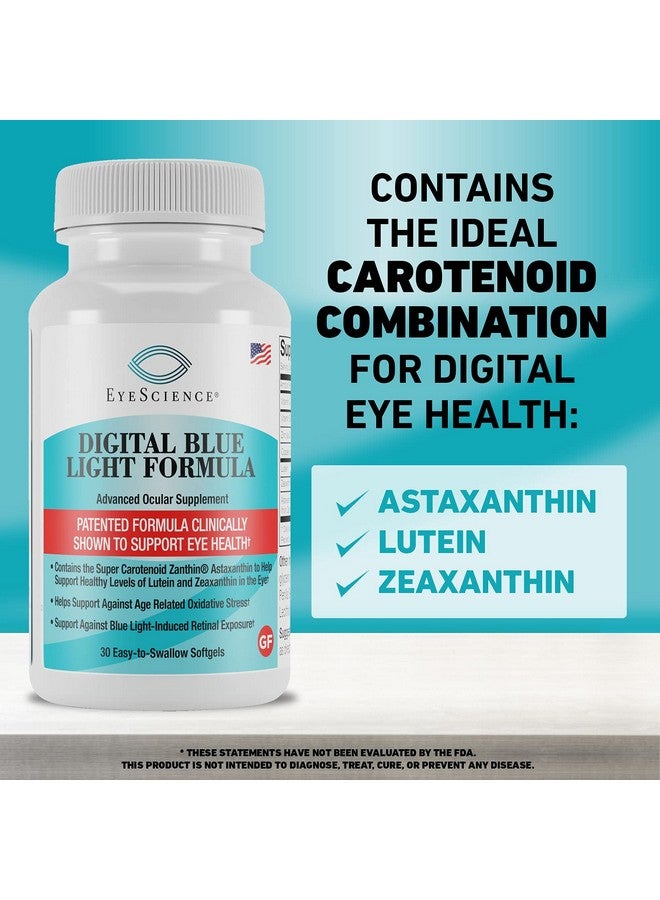 EyeScience Digital Blue Light Formula, Eye Health Supplement with Astaxanthin, Lutein, Zeaxanthin, 30 Count - Image 1