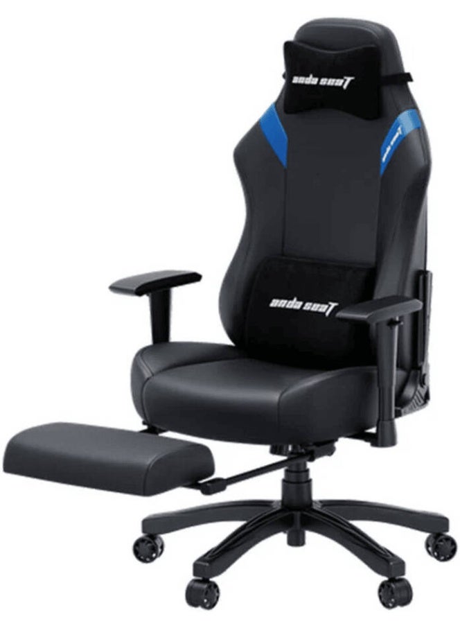 Anda Seat AndaSeat Luna Pro Gaming Chair, with Footrest, Fabric Linen Black/Blue | AD18T-44-BS-PV - Image 1
