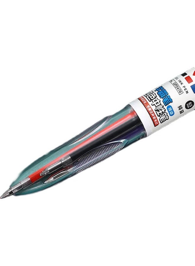 Aihao Multi-Color Neutral Pen Refills, Black/Red/Blue/Green, 0.5Mm Bullet Tip, Retractable, Multifunctional, Four-Color Neutral Pen Replacement Refills, 40 Pieces - Image 1
