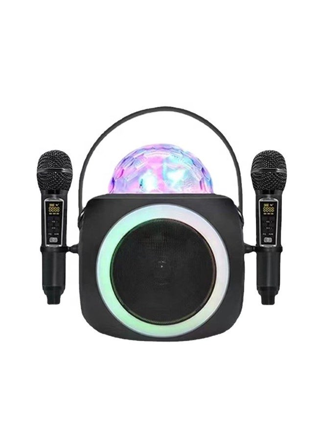 SD325 High Power Portable Karaoke Speaker with Dual Wireless Microphones for Outdoor DJ Parties - Image 1