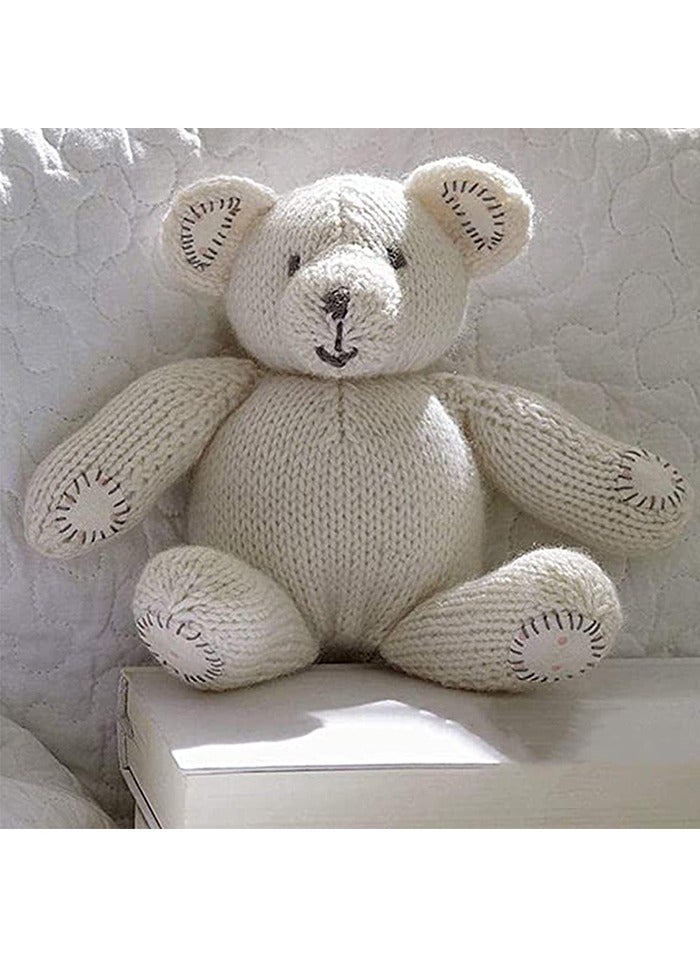 Sadeqeen Crochet and Knitting Yarn 4 Mini Rolls White (20g each) - Image 2