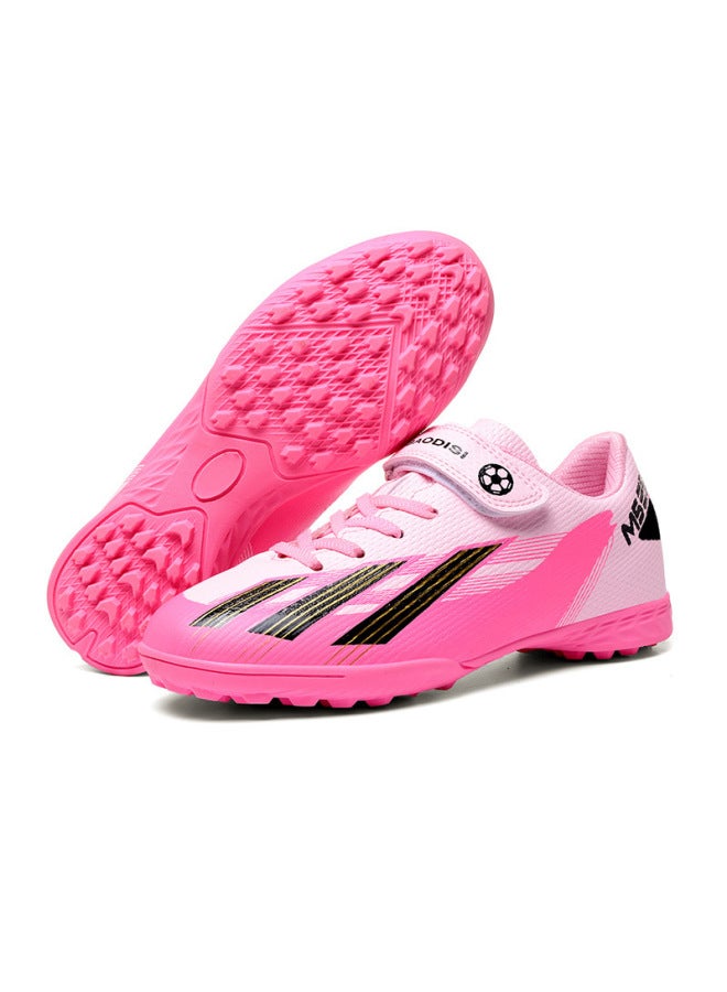 No-tie Velcro Breathable Children's Football Shoes, Campus Football Sports Shoes, Professional Non-slip Training Shoes