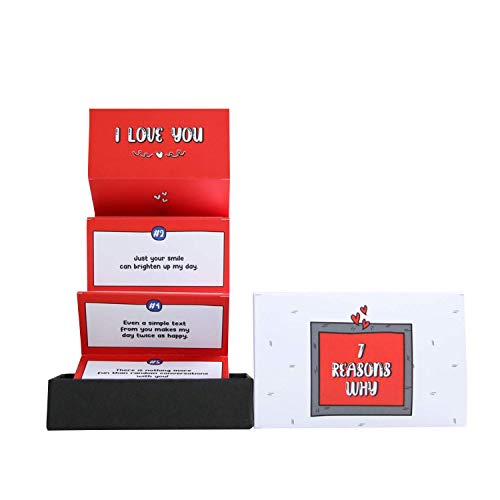 Oye Happy Paper-ReasonsILove You Mini Gift Box-Gift For Husband, Wife, Girlfriend, Fiance, Or Boyfriend On Birthday/Anniversary, 1 count,Multi - Image 1