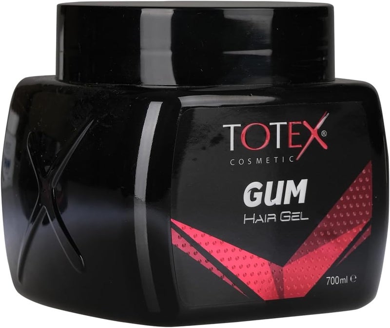 Totex Hair Styling Gum-Gel Gummy Ultra Strong Edge Control Red Gel For Men Woman Afro Hair 700 ml - Image 2