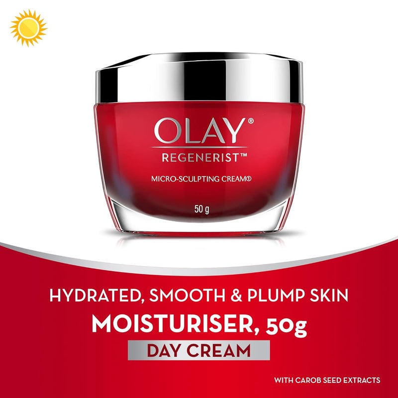 Olay كريم النهار أولاي ريجينيريست مرطب ميكروسكلبتينغ غير واقي من الشمس 50 جرام وكريم الليل ريجينيريست مرطب ميكروسكلبتينغ 50 جرام - Image 3