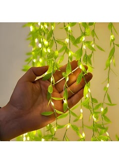 Dazzling & Divine Dazzling Divine Artificial Leaf Curtain LED String Light 200 LEDs 8 Modes Adjustable Brightness USB Plug Perfect for Bedroom Garden Birthday Festive Decor Modern 