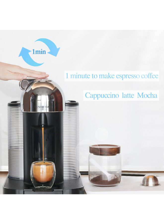 Aknur Stainless Steel Reusable Coffee Capsule Filter Silver 11.4 x 6.4 x 6.4centimeter - Image 3