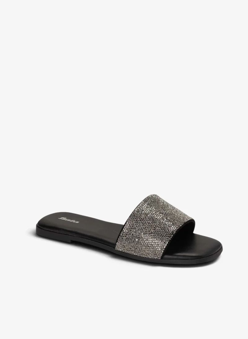 Bata Single‑Strap Comfort Slide Sandals