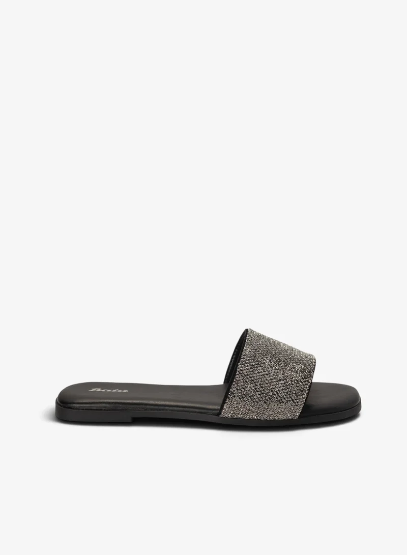 Bata Single‑Strap Comfort Slide Sandals