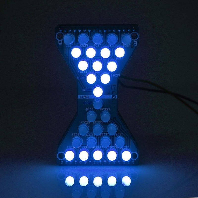 Gikfun Electronic Hourglass led Diy Kits Welding Practice Board Blue Ray EK1886 - Image 4